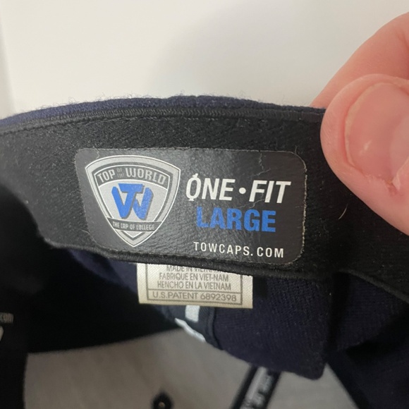 Top of the World navy Notre Dame stretch fit 2013 BCS Championship cap, size Lg - Picture 5 of 5